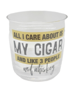 Smokezilla Care About My Cigar 12 Oz Heavy Cigar Holder Glass - $14.84