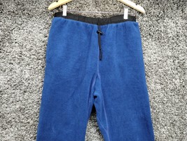 REI Co Op Trailmade Fleece Pants Women XL Blue Made In USA Jogger Sweatpants - £18.19 GBP