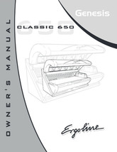 Ergoline Genesis Classic 650 Owner&#39;s Manual Tanning Bed Manual - $9.50
