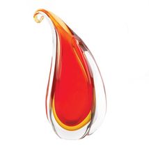 Red Curl Art Glass Vase - $62.00
