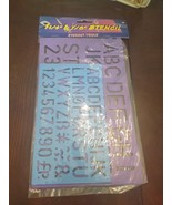 11/4&quot; &amp; 7/8&quot; Stencil Alphabet And Numbers - £12.52 GBP