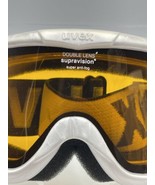 VTG UVEX SUPERSTAR SUPRAVISION DOUBLE LENS ANTI FOG GOGGLES SKIING PEARL... - £11.19 GBP