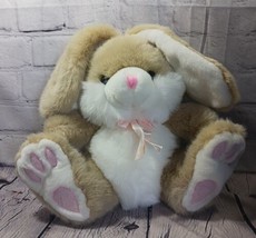 Wishpets 1997 Bunny 10&quot; Sitting Plush Easter Floppy Ear Rabbit Vintage B... - $13.84