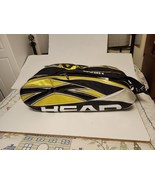 HEAD Tennis Racquet 4 Zipper Bag Climate Control Tech Gold Black GUC - €44,04 EUR