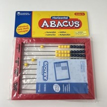 Abacus Learning Resources 2-Color Desktop Red Frame Color Coded Math NEW - $11.34