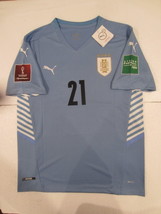 Edinson Cavani Uruguay World Cup Qualifiers Match Home Soccer Jersey 2020-2021 - £79.93 GBP