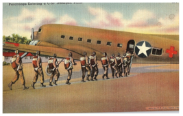 Paratroops Entering a C 53 Transport Plane US Airplane Series Airplane P... - $9.89