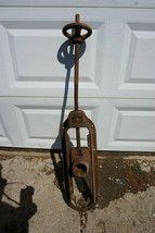 Vintage Industrial Cast Iron Line Shaft Tensioner Machine Age Steampunk ... - $186.99