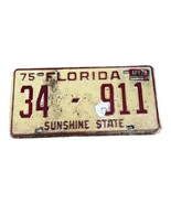 Vtg 1975 Florida Sunshine State Collectible License Plate Personalized 3... - £72.76 GBP