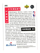 1992-93 Upper Deck #AR8 Larry Stewart Washington Bullets - £1.57 GBP