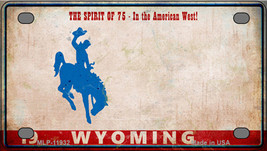 Wyoming Rusty Novelty Mini Metal License Plate Tag - $20.46 CAD