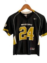 University Missouri MIZZOU Youth Football Jersey Tigers NIKE Black Gold Kids S - £14.53 GBP