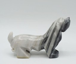 Onyx Teckel Chien Figurine Sculpté - £33.04 GBP