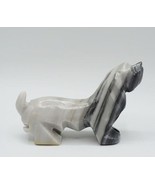 Onyx Teckel Chien Figurine Sculpté - £33.04 GBP