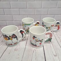 VTG The Love Mug  Christmas Holiday Coffee Cup Mug 4pc Set - $24.32