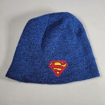Superman Beanie Hat Blue Red Yellow Youth Size OS - $10.88