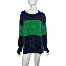 Offline By Aerie Chenille Knit Soft Sweater Blue Green Small Oversized - £25.24 GBP