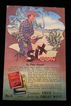 VTG Linen Postcard #5 The Six Gun Oren Arnold Dramatic True Stories Wild... - $16.73 CAD