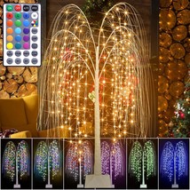 5.5FT LED Color Changing Willow Tree Light with Remote 216 LEDs - £75.13 GBP