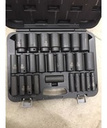 PRO POINT 26 pc 1/2” Deep Impact Socket Set Metric 6 point with Case - £142.57 GBP