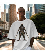 African Warrior T-Shirt – Tribal Futurism Streetwear Tee (L–3X, 100% Cot... - $355.24 MXN+