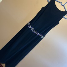 Vintage Y2K Rimini Black Sequin Maxi Dress Sequin Romantic Fairycore For... - £18.71 GBP