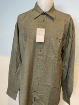 Matinique Men&#39;s James D. Long Sleeve Button Front Shirt XL Gray NWT - £18.62 GBP