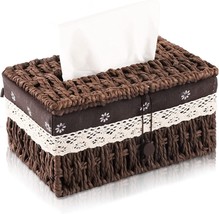 Kailinst  Woven Tissue or Napkin Box Cover Rectangular Farmhouse Decor NEW - £18.26 GBP