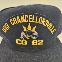 USS Chancellorsville CG 62 Navy Blue Adjustable Military Hat USA New Era... - $19.24