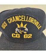 USS Chancellorsville CG 62 Navy Blue Adjustable Military Hat USA New Era... - £15.14 GBP