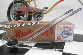 &quot;Wheelie King&quot; Bicycle WHEELIE BAR System W/ Black Wheels fits Schwinn S... - £138.27 GBP