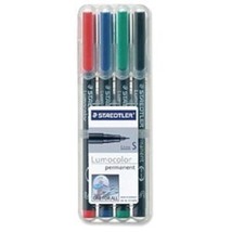 STAEDTLER 313 Lumocolor Pen Permanent Superfine 0.4mm Assorted Ref 313WP4 [Walle - £18.86 GBP