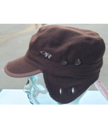 Outdoor Research Yukon Cap Coffee Color Ear Flaps Wool Blend Size M NEW - £33.00 GBP