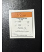 Disney Edition Monopoly Replacement Piece: Title Deed Card - The Rescuers - $54.92 MXN