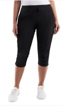 Kirkland Signature Womens Pants Black Capri Stretch Active Pockets Light... - $39.99