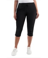 Kirkland Signature Womens Pants Black Capri Stretch Active Pockets Light... - $54.87 CAD