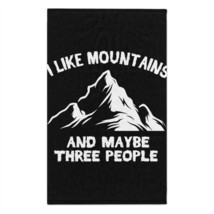 Personalized Rally Towel: Adventure-Themed &quot;Mountains &amp; People&quot; Design, ... - £13.99 GBP
