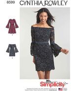 Simplicity Sewing Pattern 8599 Dress Flared Sleeve Cynthia Rowley Sizes ... - $7.19
