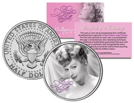 Lucille Ball &quot;I Love Lucy Elegant&quot; JFK Kennedy Half Dollar US Coin *Lice... - $12.16