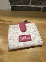 Universal Studios The Simpsons Homer Marge Donut Pink Wallet - $41.57