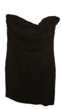 Nikibiki Floral Texture Strapless Pleated Tube Dress - Black, Size L - £18.88 GBP