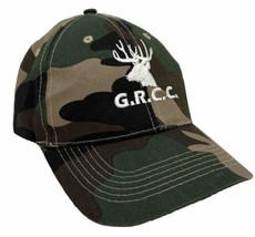 GRCC Deer Hunting Hat Cap Camo Adjustable Size Buck Logo Cotton Hunter Outdoor - £14.04 GBP