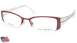 New Via Spiga Este 910 Burgundy Eyeglasses Glasses Frame 50-18-140mm - £35.13 GBP
