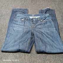 Attitude &amp; Latitude Jeans Men 31x34 Dark Blue Hand Finished Straight Leg - $287.27 MXN