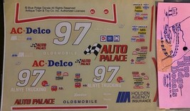 Blue Ridge NASCAR M-93-97 AC Delco Olds Oldsmobile Waterslide Decals 1/2... - $5.89