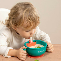 Babycare 3-in-1 Baby Feeding Snack Soup Bowl with Straw Infant Learning ... - $29.97