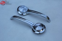 65-67 Chevy Nova Chevelle Pontiac Chrome Lever Style Door Pull Handles Kit Pair - £26.43 GBP