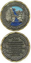 NEW Serenity Prayer Challenge Coin - £19.80 GBP