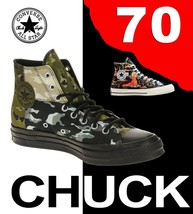 Converse Chuck Taylor 70 &quot;All Star&quot; Hi Block Camo Surplus Hiker Boot Zip Leather - £38.66 GBP+