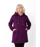 Women’s Plus Size Zip-Up Hoodie – Soft Cotton Compact &amp; Hooded Comfort, ... - $1,500.43 MXN+